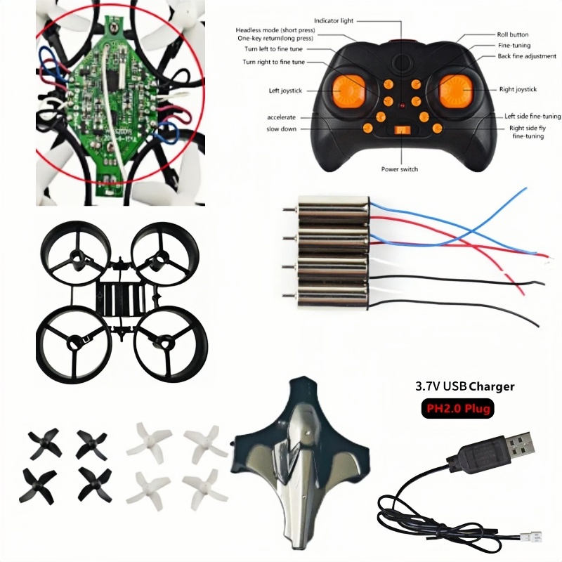 完全DIYドローンキット 2.4G 6軸ジャイロ ヘッドレス - Rc Helicopter Tool Kit のレビューと価格