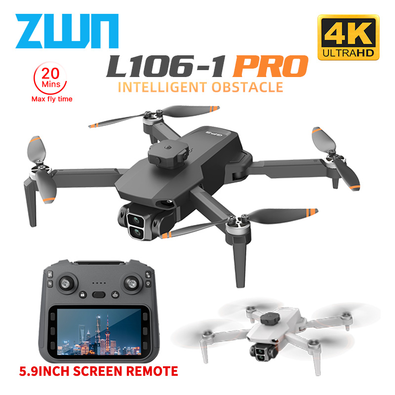 L106-1PRO GPS プロフェッショナルドローン 4K - Rc Helicopter Case のレビューと価格